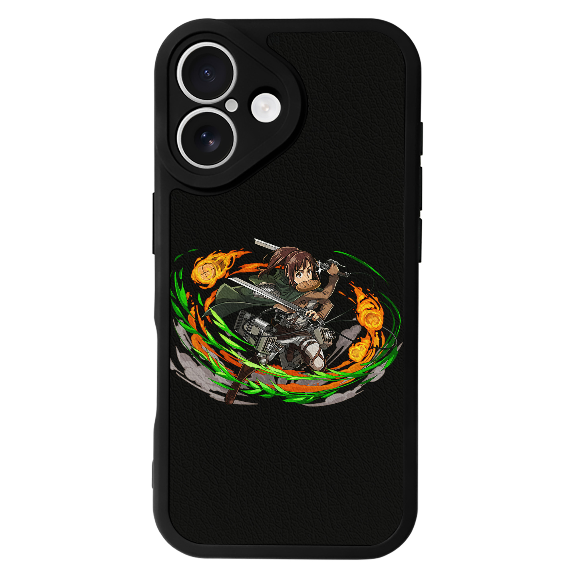 （画像用） 進撃の巨人 サシャ·ブラウス Attack on Titan Sasha Blaus 【iPhone 16シリーズ対応】シリコンスマホケース（レザー調） 材質：シリコン